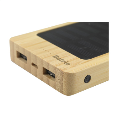 Logo trade corporate gifts image of: Solar Powerbank 8000+ Wireless Charger